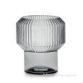 Hurricane Big Ribbed Glass Vase